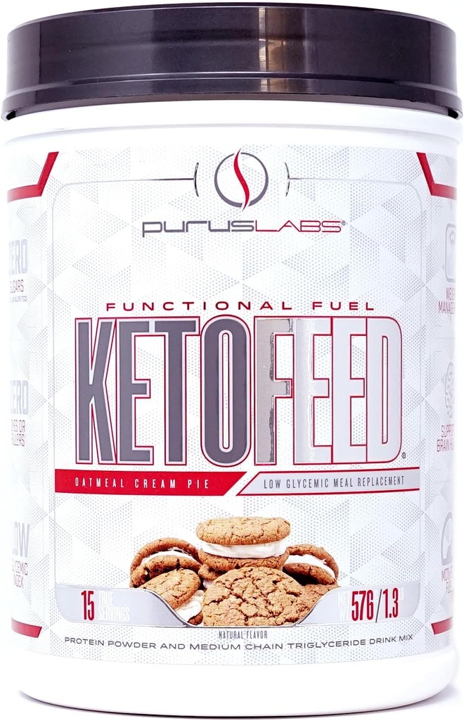 Purus Labs KETOFEED 蛋白粉, 15 种服务品(麦片奶油)