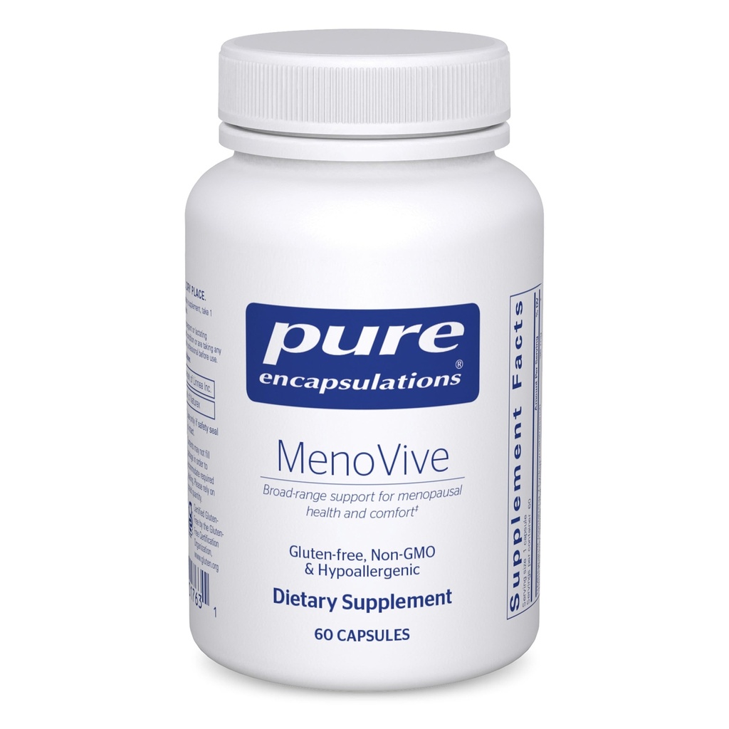 纯封装 MenoVive 宽封装 Menopausal Health and Comfort的支持范围 * 60 Capsules