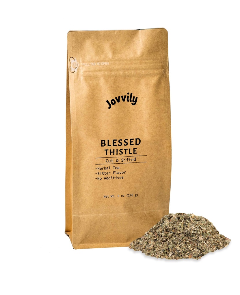 (原始内容存档于2018-09-26). Jovvily Blessed Thetle Herb, 8 oz, Herbal Tea, Cut & Sifted ).