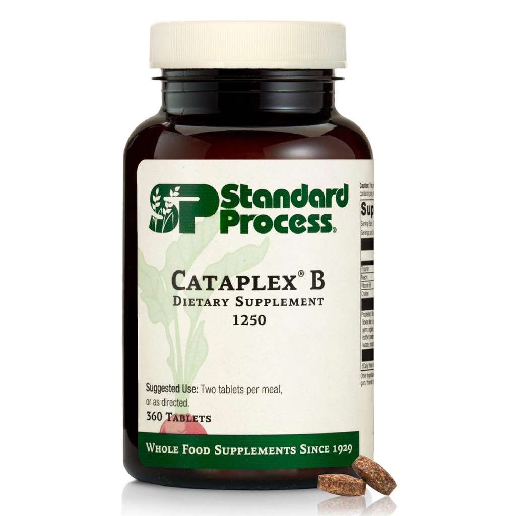 标准过程 Cataplex B - 配有Niacin、维生素B6、Thiamine和Inositol的全食配方用于心脏健康、代谢和胆固醇维护-360片