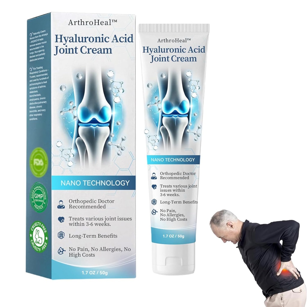热心HyalHyaluronic酸联合R-eair Cream,ArthroHeal Joint Cream,快速缓解联合不适,快速缓解联合不适,适合整个机构的联合活动(1).