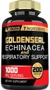 带有Echinacea、Mullein Leaf、Plantain & More-7 Premium 草药支持系统、消化健康、平滑呼吸和身体管理 -- -- 200卡普勒