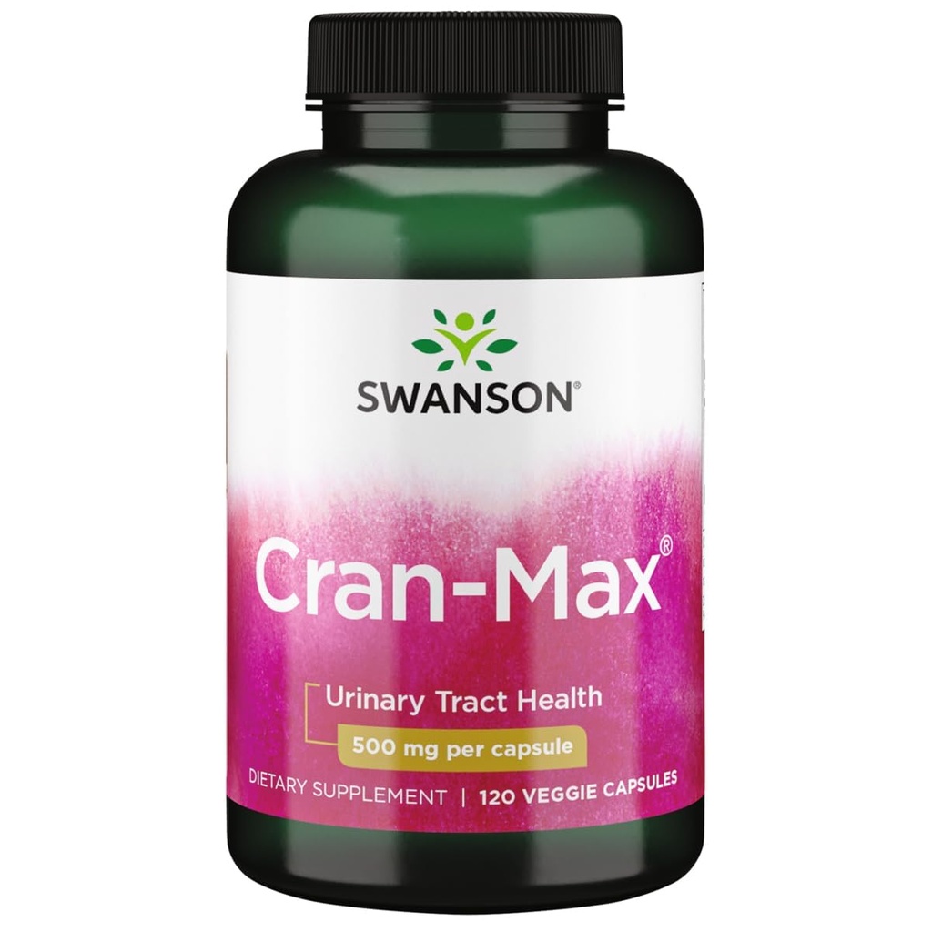 Swanson Cran-Max 500 毫克 120 Veg Capsules