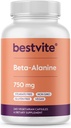BESTVITE Beta Alanine 750mg(240个植物卡普尔) - 无 Stearates - Vegan - 非 GMO - Gluten Free