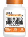 Bulk Assupports.com Turmeric Extract Capsules - Turmeric Supplements, Turmeric Curcumin Supplement 1000mg - Gluten Free, 120 Veg Capsules (Pack of 1) (中文(简体) ).