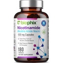 B-3 Nicotinamide 500 mg 180 Caps - Nicotinic 氨酸Niacin 天然无氟维生素配方 - 支持皮肤细胞健康