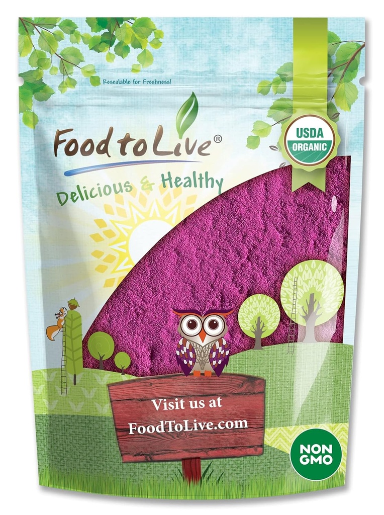 8 Ounces-Non-GMO、Raw、Kosher、Vegan Superfood、Bulk、富含抗氧化剂、对果汁、饮料和滑润剂的食品,含有Maltodextin
