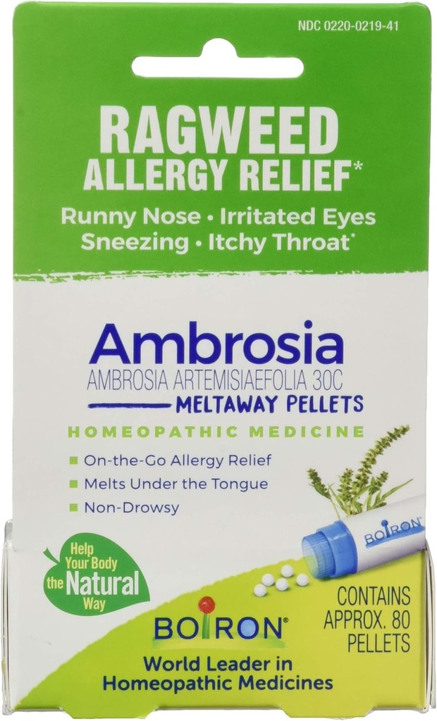 BOIRON Ambrosia 30C Ragweed过敏救济,80 CT