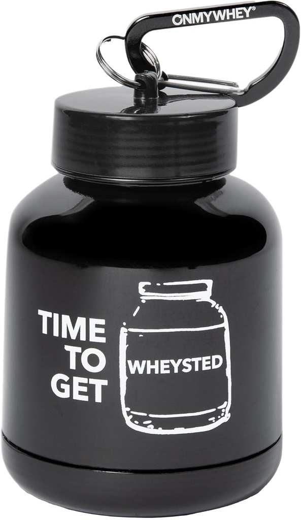 ONMYWHEY 双层螺旋(180cc)蛋白质和补充键链漏斗,时间得到Wheysted