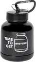 ONMYWHEY 双层螺旋(180cc)蛋白质和补充键链漏斗,时间得到Wheysted