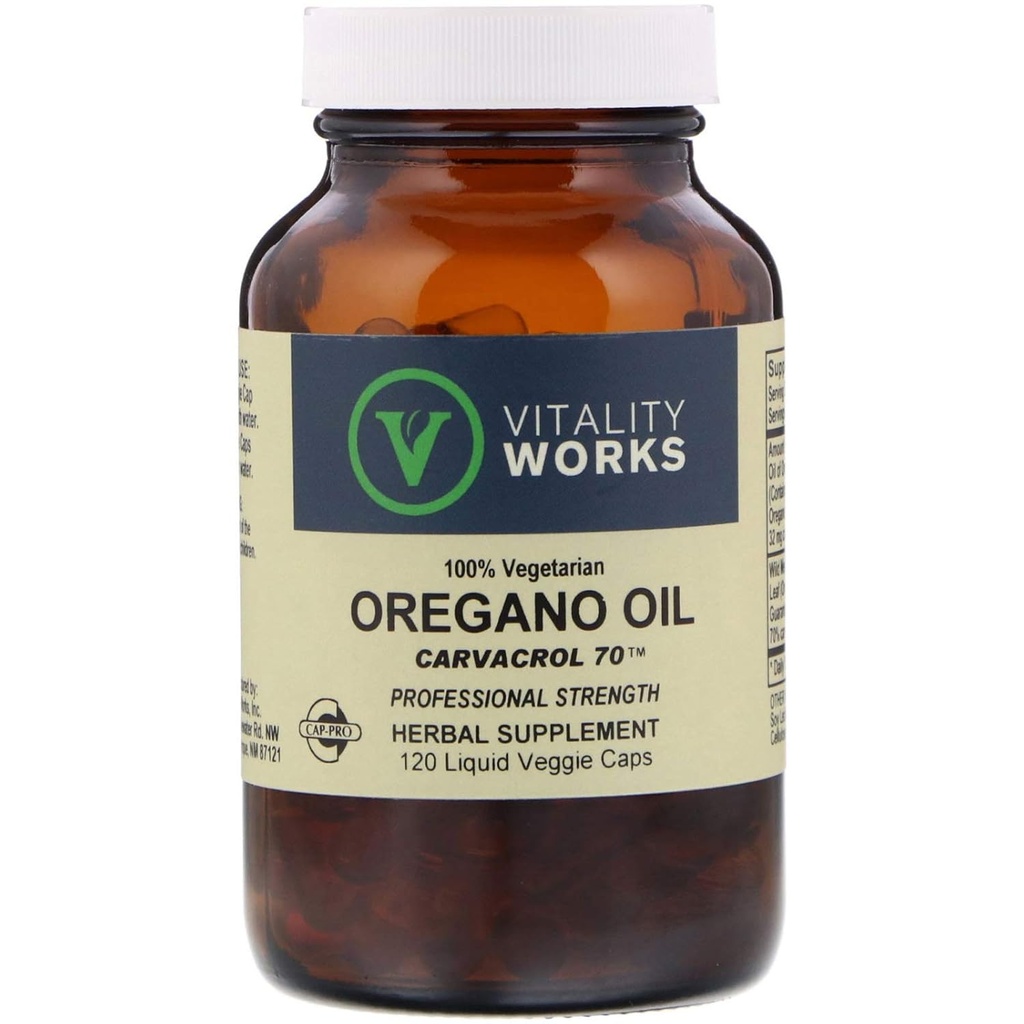 Vegan Oregano Oil,120 CT