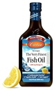 Carlson - The Very Fish Oil, Special Edition, 1600 mg Omega-3s, Liquid Supplements, 挪威鱼类 Oil, Wild-Caught, 可持续来源液体,柠檬, 500 mL (16.9 Fl Oz)