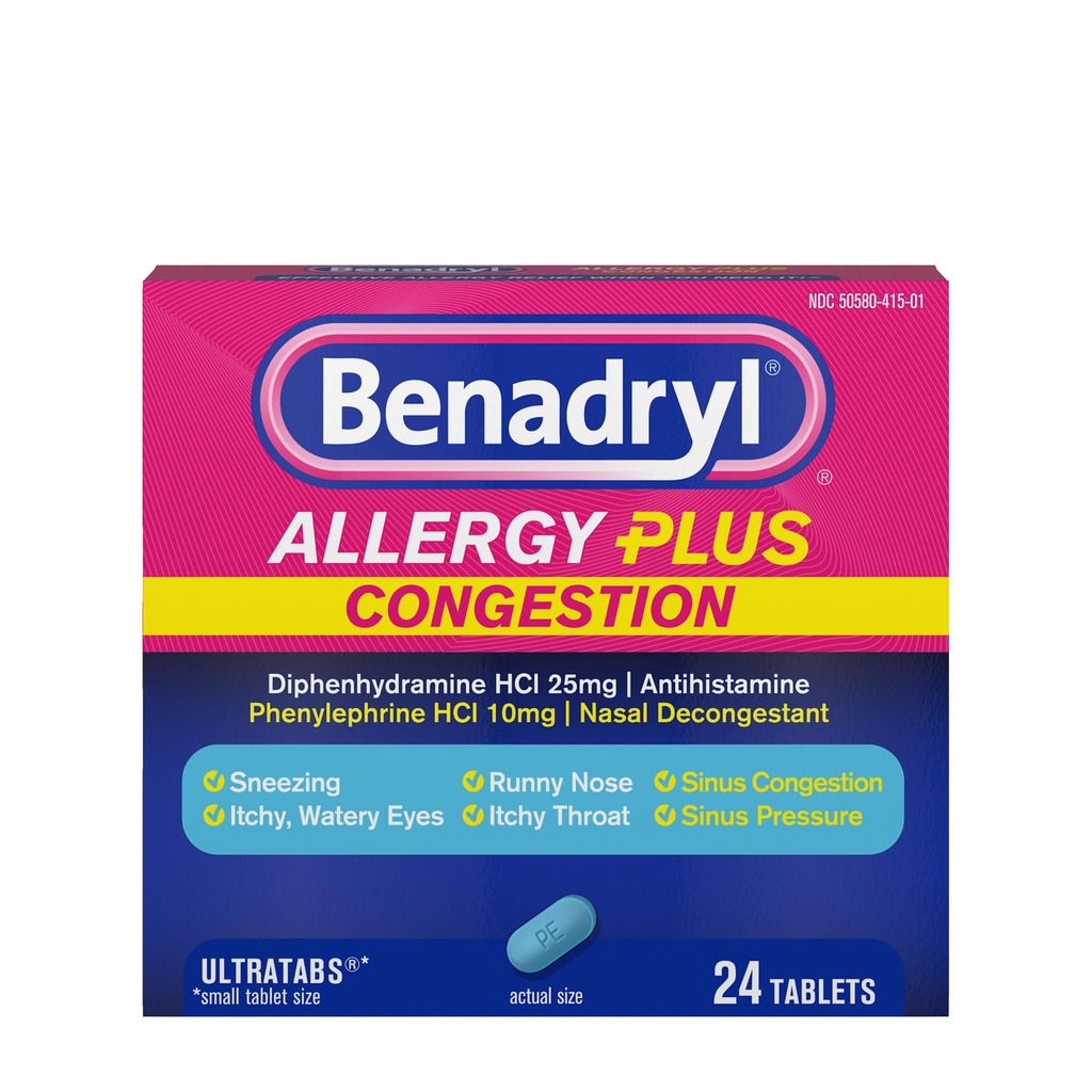Benadryl过敏+摄入 超阻塔布斯,使用二酚胺HCl 抗希斯泰胺和苯甲酰氟HCl 鼻腔减震剂的药物,过敏和西纳斯 摄入 减震药片,24 厘米