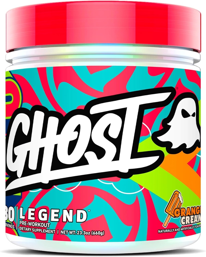 GHOST 传说 预战粉 橙色 奶油 - 30 services - 预战 男与女 配有 Choline, L-Citrulline, & Beta Alanine 能源与焦点