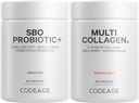 编码多Collagen蛋白5型,Ashwagandha Withania Somnifera & Organic Amla Berry + SBO Probiotic Blend 50亿 CFU Bundle, Plantarum, Bacillus Subtilis, 非GMO