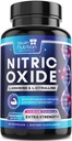超强氮氧化物助推器 3000mg - 3X L-Araginine AKG & HCI + L-Citrulline Malate - 最佳肌肉支持氮化物补充剂 - 自然能源,心脏健康支持瓶装美国 - 60 Capsules