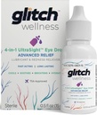 Glitch UltraSight Eye Dry Eyes 15mL - 4 in 1 Advanced Relief Dry Eye Dropps - All day complete with wadtion, Brighting, cooling - 有效苏打刺激和干燥 - 0.5 Fl Oz