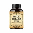 HERBALICIUS 多种科拉gen Peptides Capsules - 非GMO和Gluten自由型 I, II, III, V, X 水解科拉根 配维生素 C - 支持健康头发,皮肤,钉子,和联合型 - 120 Capsules