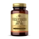 Solgar Vegetarian DHA 200 mg - 50 蔬菜软胶 - 自然来源 Omega-3 - Vegan, Gluten Free, 奶制品 Free - 50 services