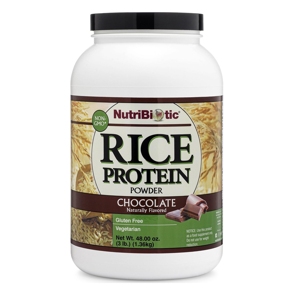营养品-巧克力水稻蛋白,3Lb(1.36kg) → 低碳、蔬菜和友好的草原蛋白粉 → 生长和加工无化学品、转基因生物或Gluten → 易摘和营养剂-Rich