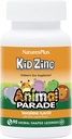 Natures Plus 动物游行 KidZinc, Tangerine Flavor - 90 动物-形状 Lozenges, 包 3 - 有机切合锌 - Vegan, Gluten Free - 270 总服务