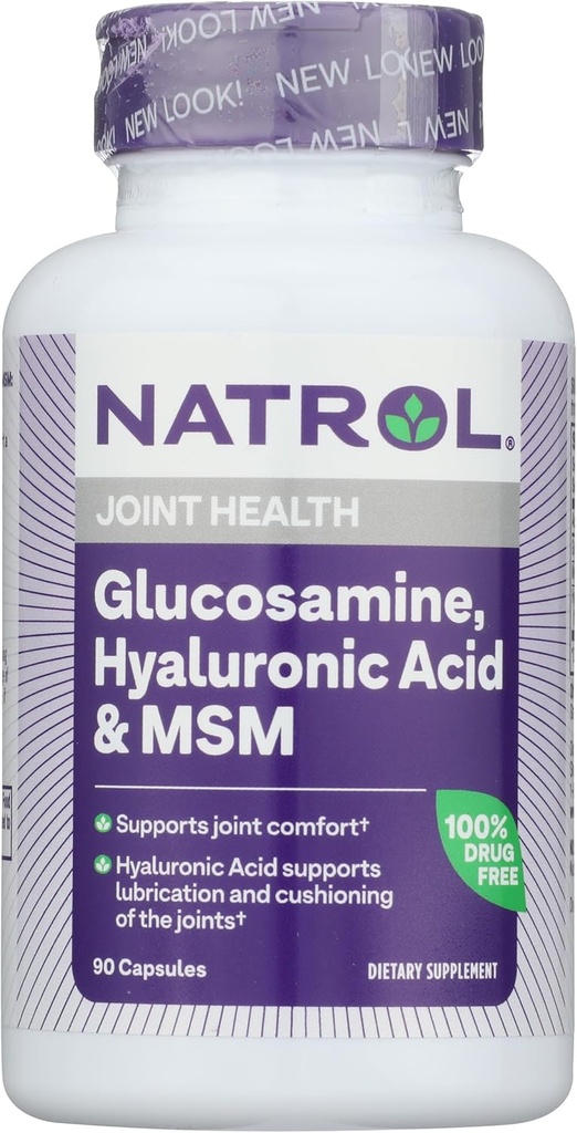 Natrol Glucosamine、Hyaluronic酸和MSM,90卡普尔