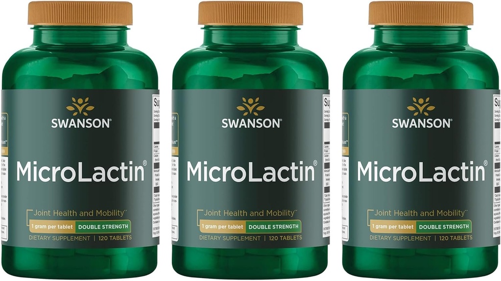 Swanson Microlactin 双强 1000 毫米 120 Tabs( 3 Pack)