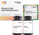 PMS 支持 Bundle → Myo-Inositol & D-Chiro Inositol Blend Capsule 30天供应 → Vitex Chasteberry 女性120天供应 → Premium 多维塔明 女性 → 早间疾病茶 15ct