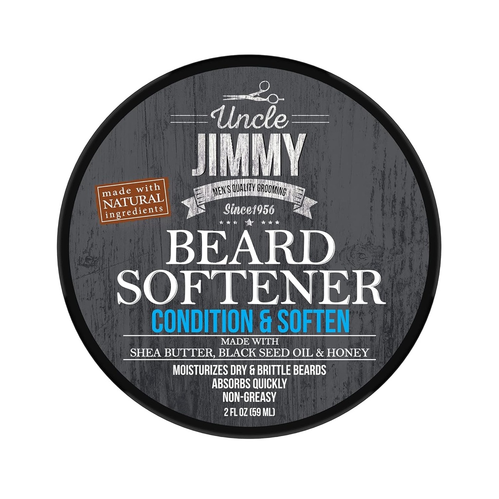 Jimmy Beard Sweeder叔叔, 男人的Balm条件 水合物, 光滑, 添加闪光和塔梅斯 Flyaway hair 与 Shea Butter , Honey 2 Fl Oz