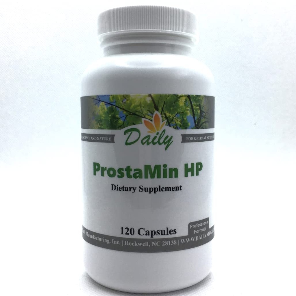每日制造 ProstaMin HPTM(Beta Sitosterol、Pygeum、Reishi蘑菇、蒜提取物、Curcumin(来自Tumic)和锌)