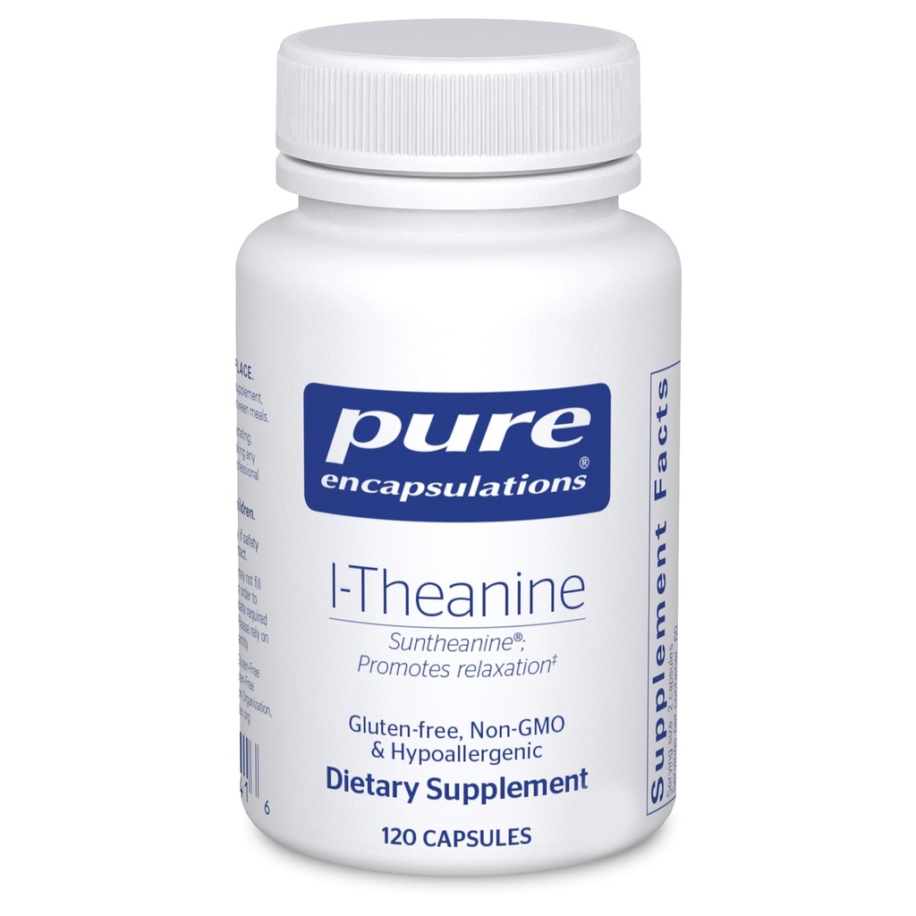 纯封装 L-Theanine - 支持放松、压力和神经系统的氨酸补充剂 - 120 Capsules