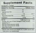 自然丰产鱼油,支持心脏健康,1200Mg,快速释放软胶,200Ct(包2)