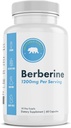 Berberine Supplement 1200mg – 60 Vegan Capsules – Gluten 免费,非GMO,乳品免费30天供应