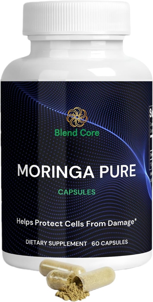 Moringa 抗氧化剂 Capsules - Natural Moringa Oleifera - 800 MG 能量,代谢,和免疫支持.