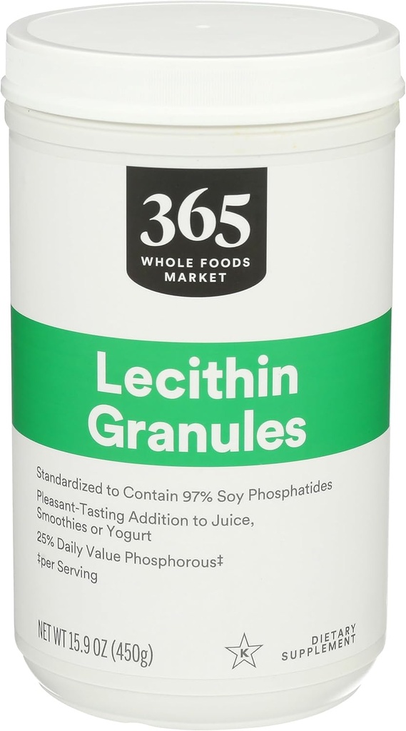 365,全食品市场,Lecithin Granules,Vegan,15.9 Ounce