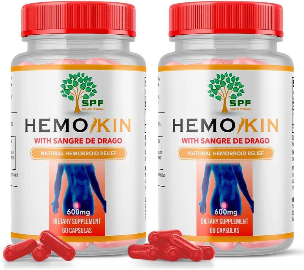 SPF HEMOKIN与Sangre de Drago – 出血和Fisure Relief补编,帮助解决痒症,疗养(60盖)天然产品。 (2)