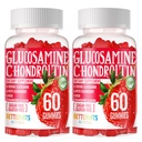 Glucosamine Chondroitin Gummys配有MSM和Merderberry Extra 力量——联合支持,成人、男子和妇女抗氧化剂免疫支持补充。 120 草莓果酱