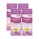 Monistat Chafing Relief Powder Gel, Bikini地区、Thips 和 Bra Lines的长拉式反Chafing防护,1.5 Oz, 包4