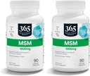 365 由全食品市场,MSM1000Mg,90平板电脑(2包)