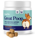 Great Pop Probiotics for Dogs - Fiber for Dogs 配有狗Probiotics和消化酶的辅料 一种健康脂肪,坚固的凳子和痢疾救济 - 鸡肉脆肉软肉 配有预生素