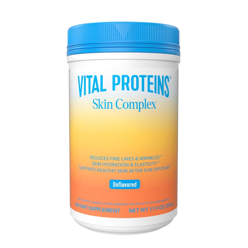 妇女生命蛋白Collagen Peptides -- -- 20g 水解Collagen,维生素C,Hyaluronic酸,减少细线和皱纹,Verisol & Holimel -- -- 皮肤复合物补充品,11.9oz 粉点