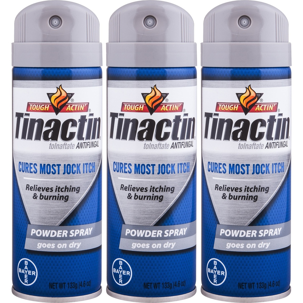 Tinactin Jock Itch 喷雾粉,4.6 oz. (Pack of 3).