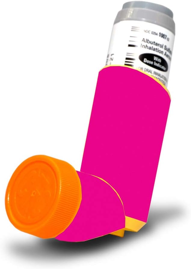 HFA Asthma Inhaller的万能皮肤 - 固态薰衣草 - 保护性、持久性和独特的Vinyl Decal包装封面 - 易于应用、删除和改变美国制造的风格