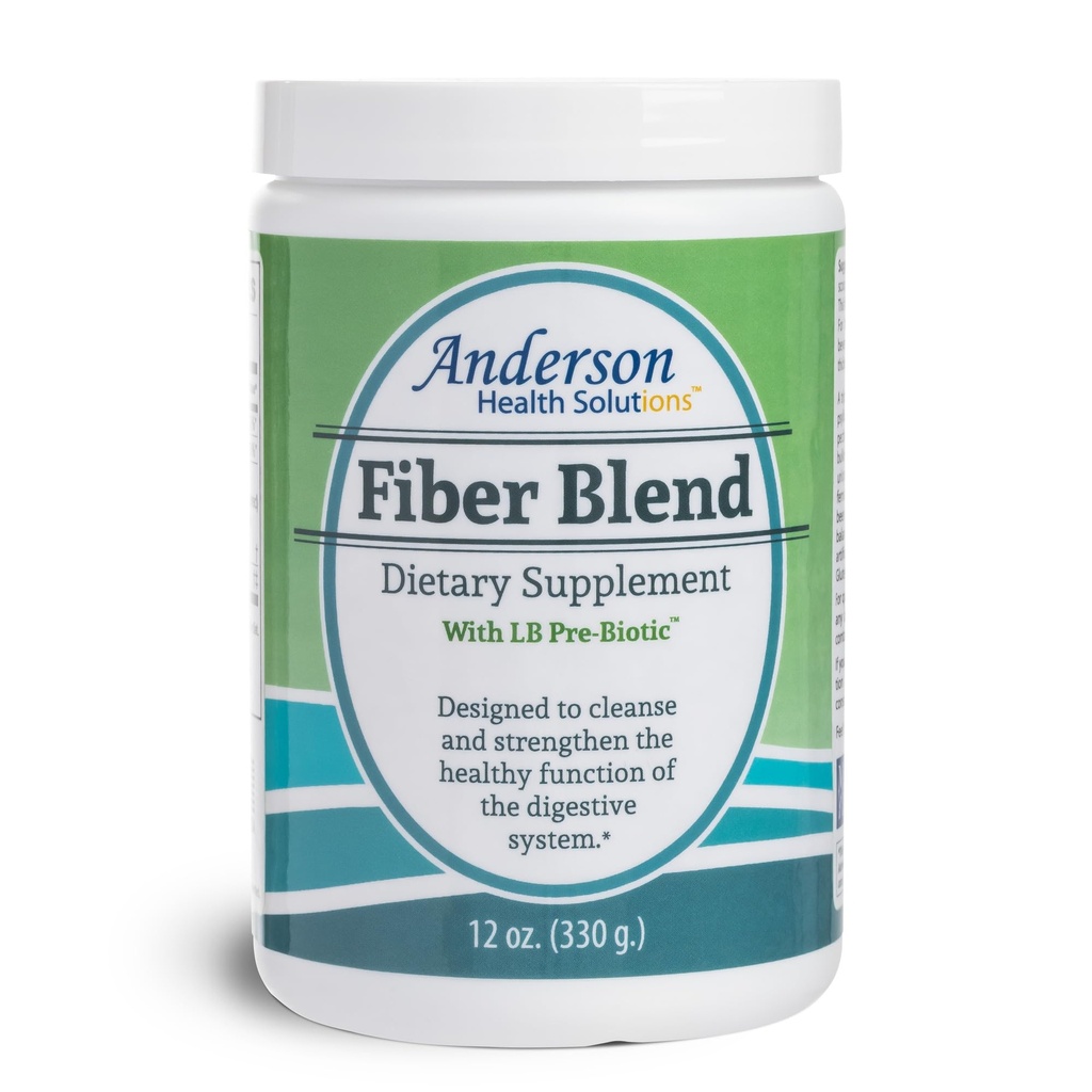 Anderson Fiber 和 LB Prebiotic, Premium All Natural Fiber 补充剂, Psyllium 和 Apple Pectin, Fiber Powder, Colon Cleanse, 支持健康古特和胆固醇 12 Ounces