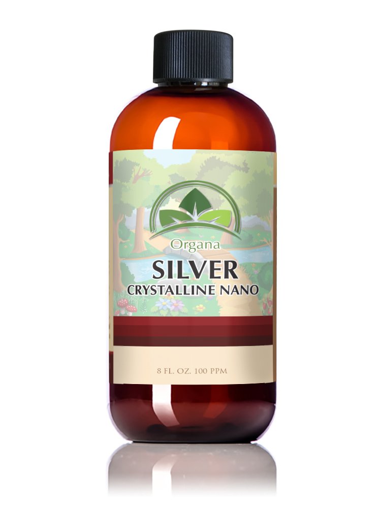 Organa Nano Colloidal Silver 8 oz (100 PPM) - 最佳的Colloidal Silver - 类合金矿物