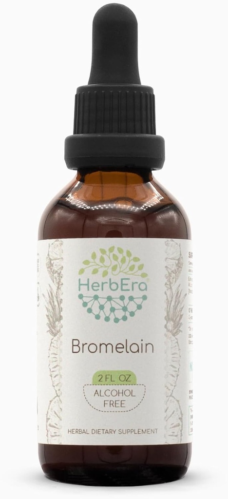 B60 无酒精草药提取剂 Tincture, 超集中的野生工艺化 Bromelain, Pineapple (Annas comosus) (2 fl oz) (英语).