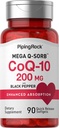 Piping Rock CoQ10 200mg Softgels ^ 90 Counter ^ 女性和男性 ^ 与 Black Pepper Excution → Non-GMO, Gluten Free 一起补充 ^ 女性和男性 ^ 与 Black Pepper Excution → Non-GMO , Gluten Free 共 0.