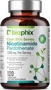 B-3 Nicotinamide Pantothate 1350 mg 120 Vcaps - 清真皮肤系列 B5 Pantothenic Acid 天然无氟硝基氨酸 Niacin - 支持皮肤细胞健康