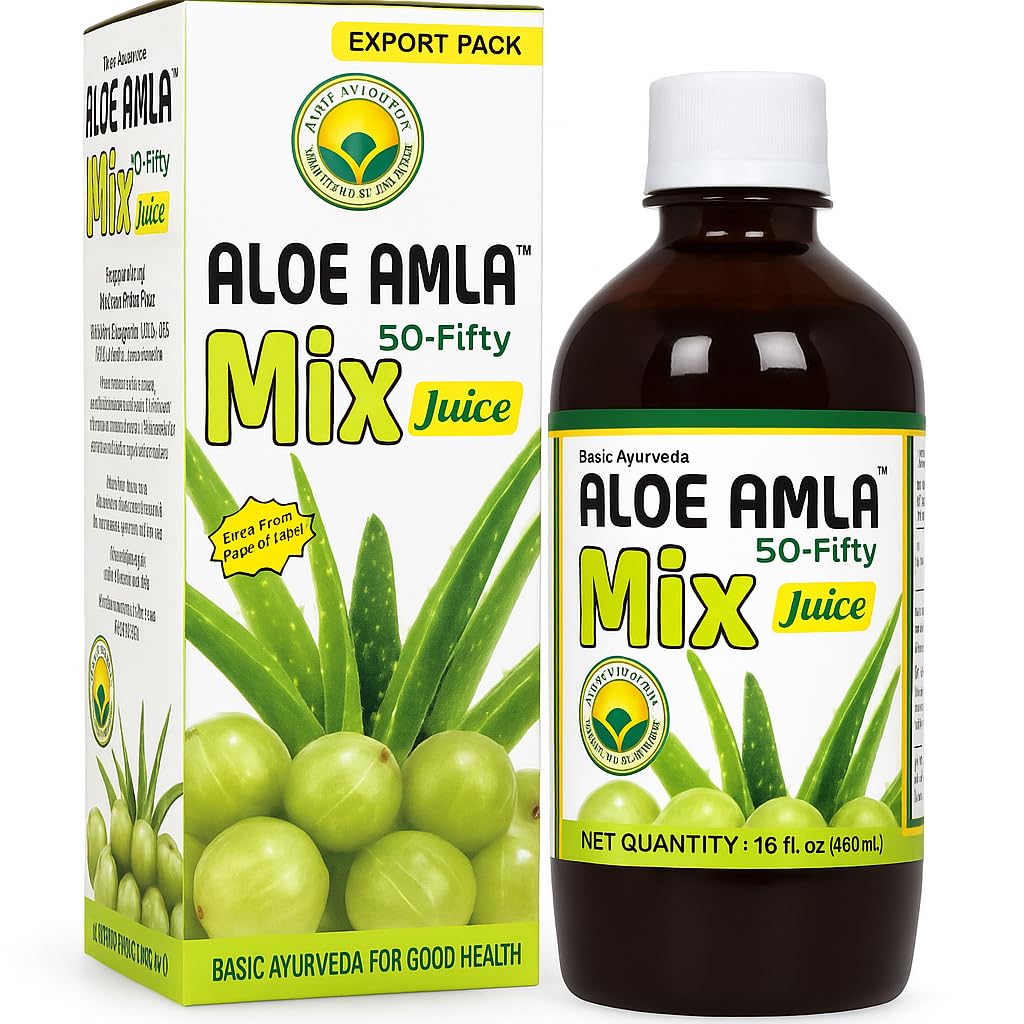 Aloe Aloe Amla Mix Juice Blend of Aloe Vera & Amla Fruice 第一出版社 Virgin Juice 植物类每日饮料 Vegan & Non-GMO | 16.23 Fl Ozz(2页)