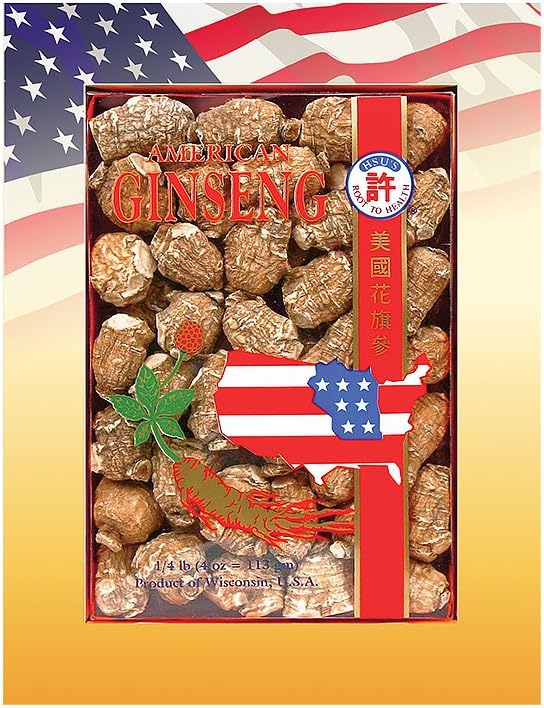 Hsu的SKU 0168-S4 美国金森珍珠小根 4 oz 盒 – Premium 100% 威斯康星州种植的全金森根